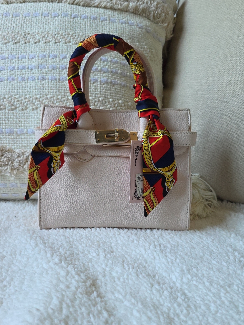 Elegant Cream Women's Top-Handle Satchel